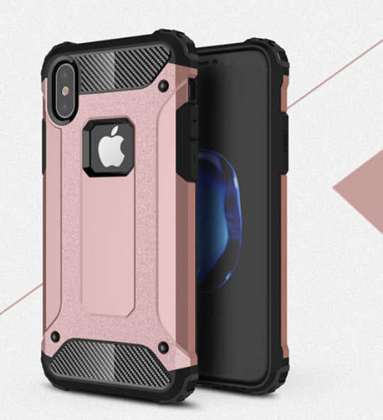 Apple iPhone X Kılıf Zore Crash Silikon Kapak Kırmızı