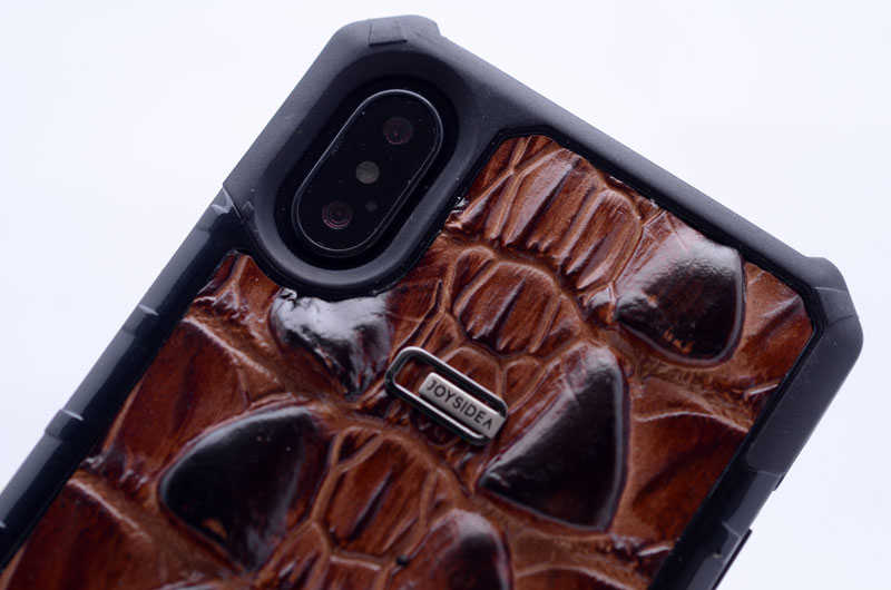 Apple iPhone X Kılıf Zore Crocow Kapak Kahverengi