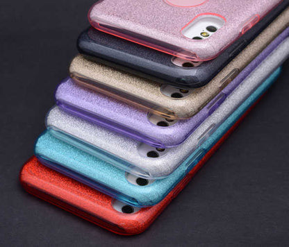 Apple iPhone X Kılıf Zore Shining Silikon Gold