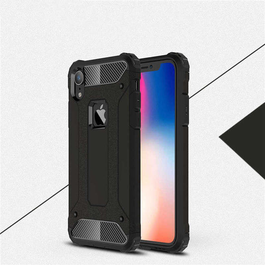 Apple iPhone XR 6.1 Kılıf Zore Crash Silikon Kapak Siyah