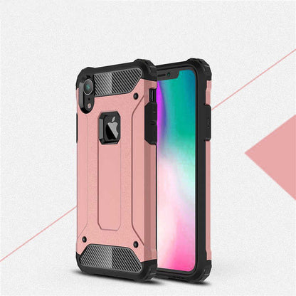 Apple iPhone XR 6.1 Kılıf Zore Crash Silikon Kapak Rose Gold