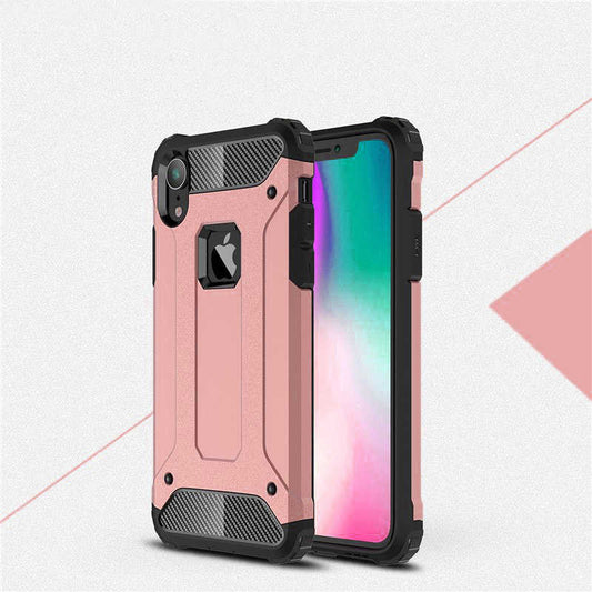 Apple iPhone XR 6.1 Kılıf Zore Crash Silikon Kapak Rose Gold