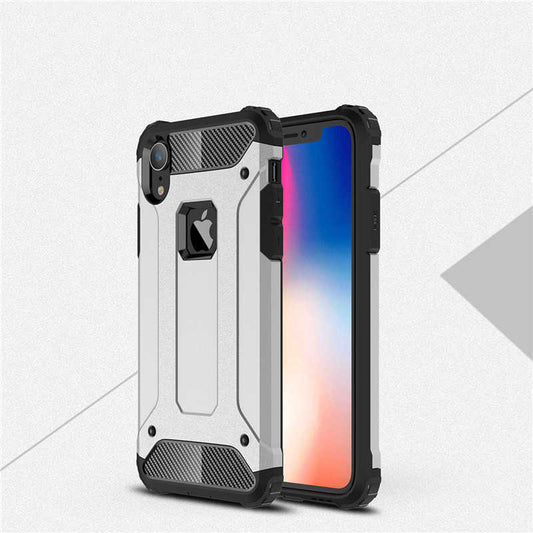 Apple iPhone XR 6.1 Kılıf Zore Crash Silikon Kapak Gri