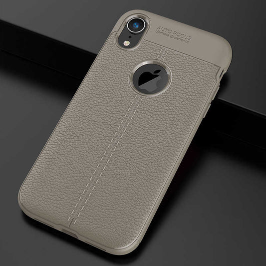Apple iPhone XR 6.1 Kılıf Zore Niss Silikon Kapak Gri