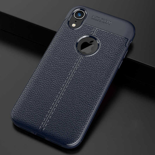 Apple iPhone XR 6.1 Kılıf Zore Niss Silikon Kapak Lacivert