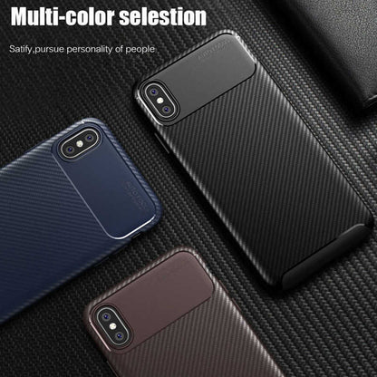 Apple iPhone XS 5.8 Kılıf Zore Negro Silikon Kapak Kahverengi
