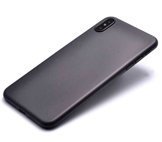Apple iPhone XS Max 6.5 Kılıf Zore 1.Kalite PP Silikon Siyah