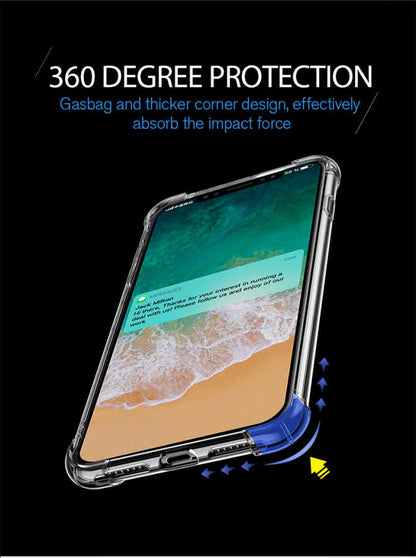 Apple iPhone XS Max 6.5 Kılıf Zore Nitro Anti Shock Silikon Renksiz