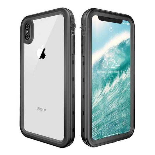 Apple iPhone XS Max 6.5 Kılıf Zore 1-1 Su Geçirmez Kılıf Siyah