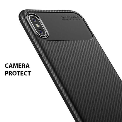 Apple iPhone XS Max 6.5 Kılıf Zore Negro Silikon Kapak Lacivert