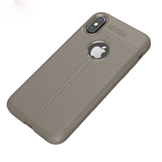 Apple iPhone XS Max 6.5 Kılıf Zore Niss Silikon Kapak Gri