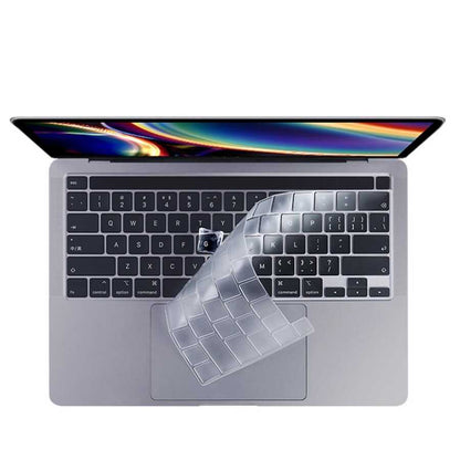 Apple Macbook Pro 16.2 2023 A2780 Zore Klavye Koruyucu Şeffaf Silikon Ped Renksiz