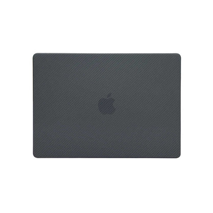 Apple Macbook Pro 16.2 2023 A2780 Zore MSoft Carbon Fiber Tasarımlı Kapak Siyah