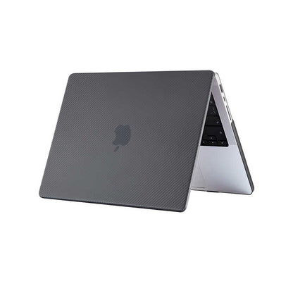 Apple Macbook Pro 16.2 2023 A2780 Zore MSoft Carbon Fiber Tasarımlı Kapak Siyah