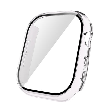 Apple Watch 10 42mm Sert PC Kasa Electroplatink Çerçeveli Ekran Koruyucu Zore Watch Gard 36 Gümüş