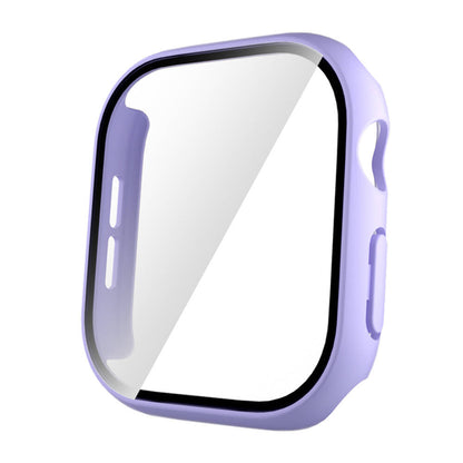 Apple Watch 10 42mm Sert PC Kasa ve Ekran Koruyucu Zore Watch Gard 35 Mor