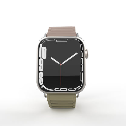 Apple Watch 10 42mm Zore KRD-122 Silikon Kordon Strap Kayış Siyah-Gri