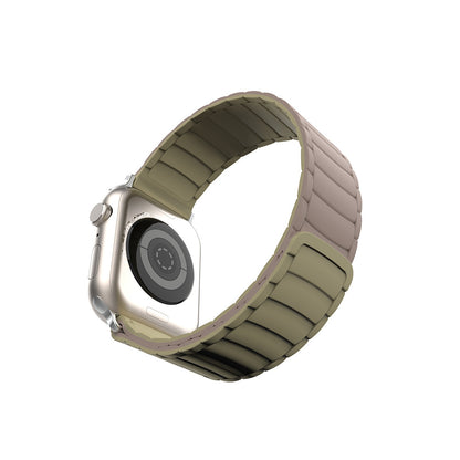 Apple Watch 10 42mm Zore KRD-122 Silikon Kordon Strap Kayış Siyah-Gri
