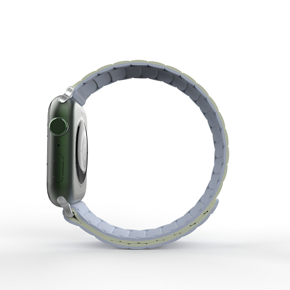 Apple Watch 10 42mm Zore KRD-122 Silikon Kordon Strap Kayış Siyah-Gri