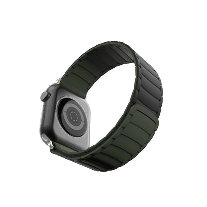 Apple Watch 10 42mm Zore KRD-122 Silikon Kordon Strap Kayış Siyah-Gri