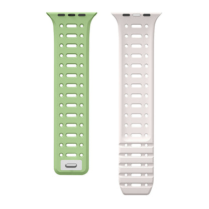 Apple Watch 10 42mm Zore KRD-124 Silikon Kordon Strap Kayış Sarı