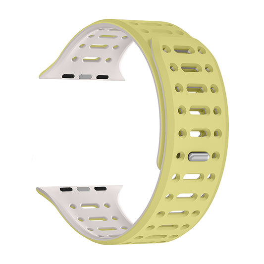 Apple Watch 10 42mm Zore KRD-124 Silikon Kordon Strap Kayış Sarı