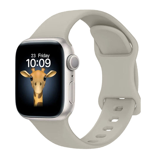 Apple Watch 10 42mm Zore KRD-131 Silikon Kordon Strap Kayış Stone