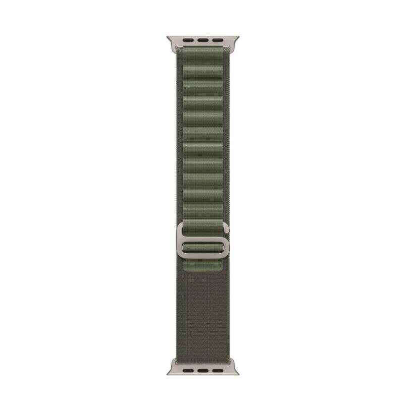 Apple Watch 10 42mm Zore KRD-74 Hasır Kordon Açık Yeşil
