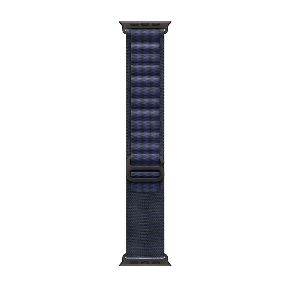 Apple Watch 10 42mm Zore KRD-74 Hasır Kordon Siyah-Mavi