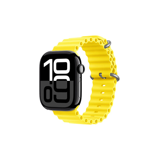 Apple Watch 10 42mm Zore KRD-75 Silikon Kordon Sarı