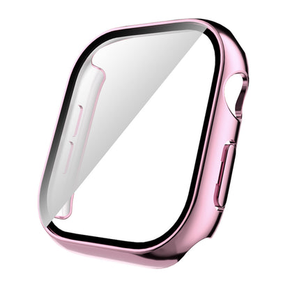 Apple Watch 10 46mm Sert PC Kasa Electroplatink Çerçeveli Ekran Koruyucu Zore Watch Gard 36 Colorful
