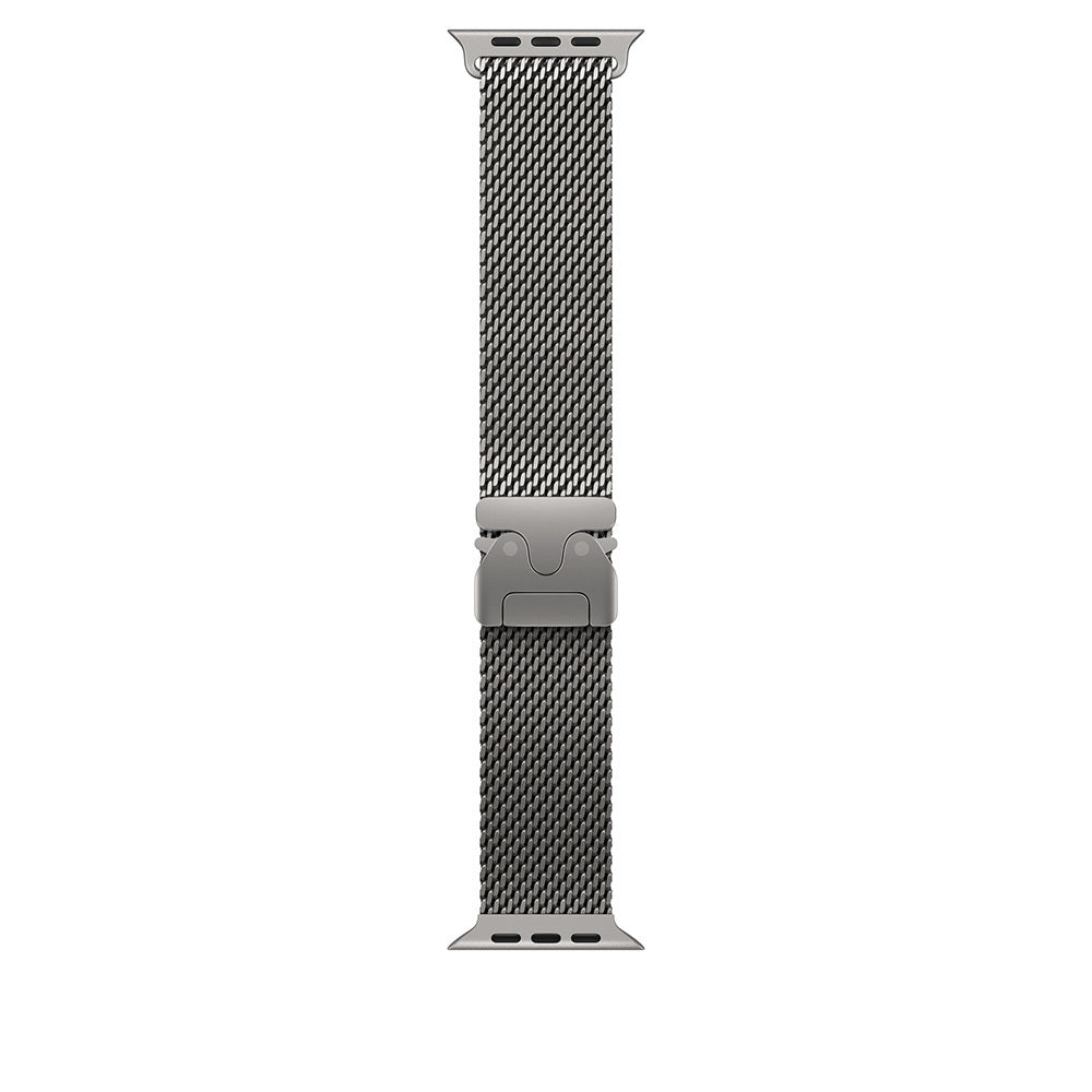 Apple Watch 10 46mm Zore KRD-121 Metal Hasır Kordon Siyah