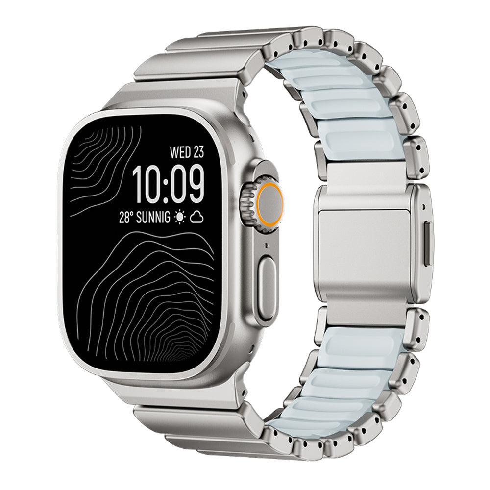 Apple Watch 10 46mm Zore KRD-151 Metal Silikon Kordon