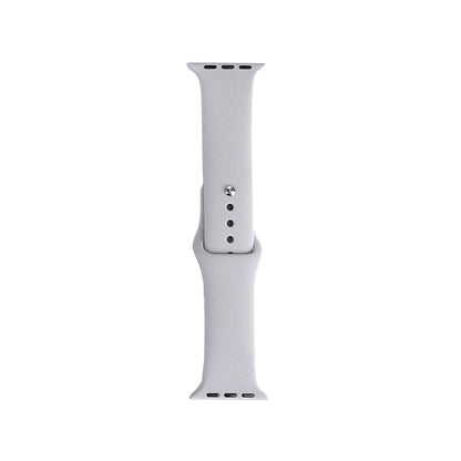 Apple Watch 38mm Band Serisi Klasik Kordon Silikon Strap Kayış Cloud Gray