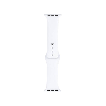 Apple Watch 38mm Band Serisi Klasik Kordon Silikon Strap Kayış Beyaz