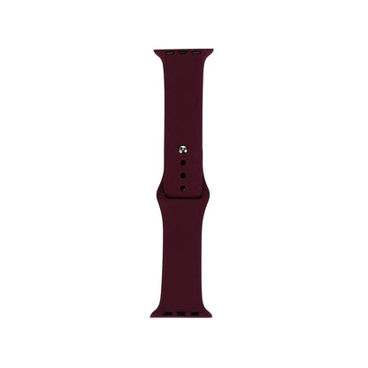 Apple Watch 38mm Band Serisi Klasik Kordon Silikon Strap Kayış Red Wine