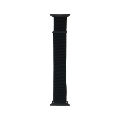 Apple Watch 38mm Kordon Band-03 Serisi Hasır Strap Kayış Koyu Siyah
