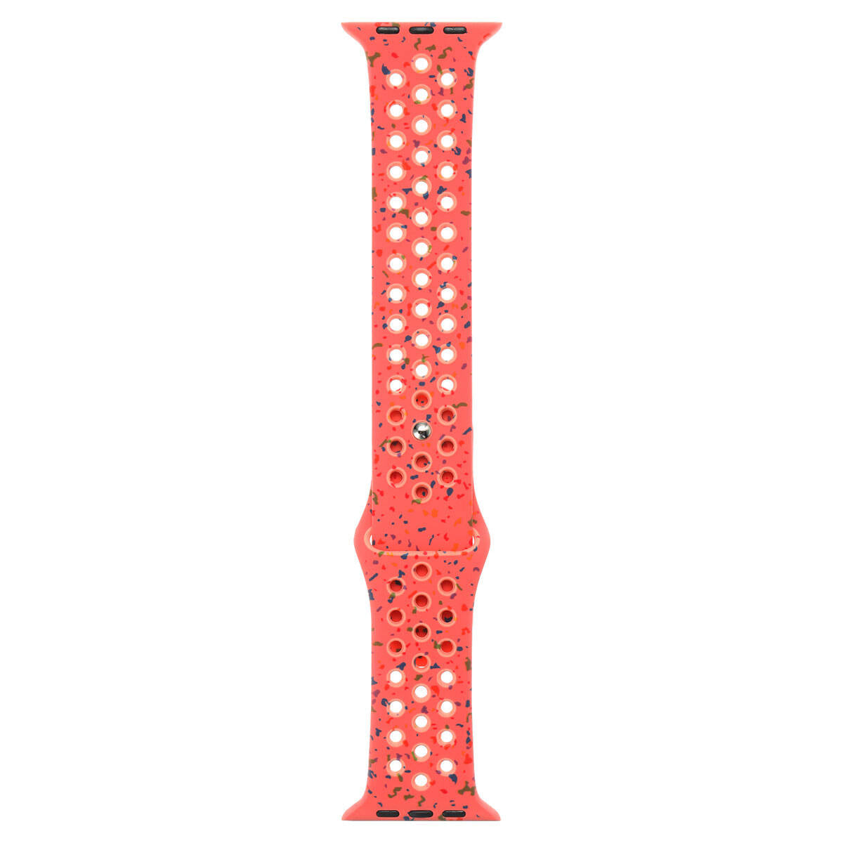 Apple Watch 38mm Kordon Yeni Seri 2023 KRD-02 Silikon Strap Kayış Siyah