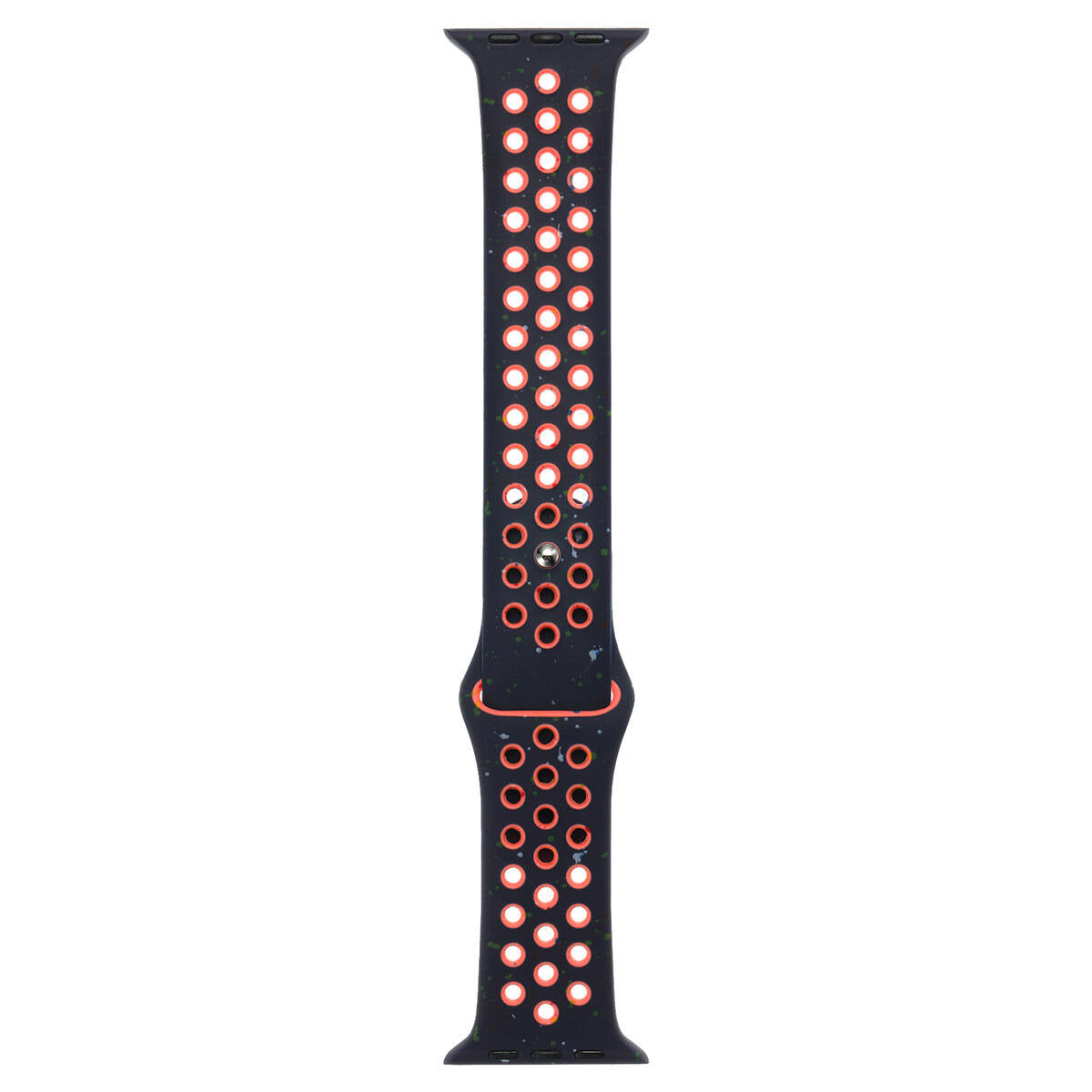 Apple Watch 38mm Kordon Yeni Seri 2023 KRD-02 Silikon Strap Kayış Siyah