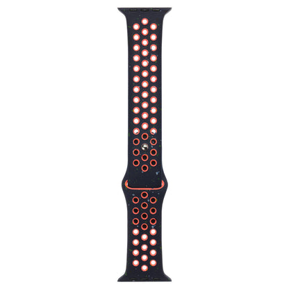 Apple Watch 38mm Kordon Yeni Seri 2023 KRD-02 Silikon Strap Kayış Siyah