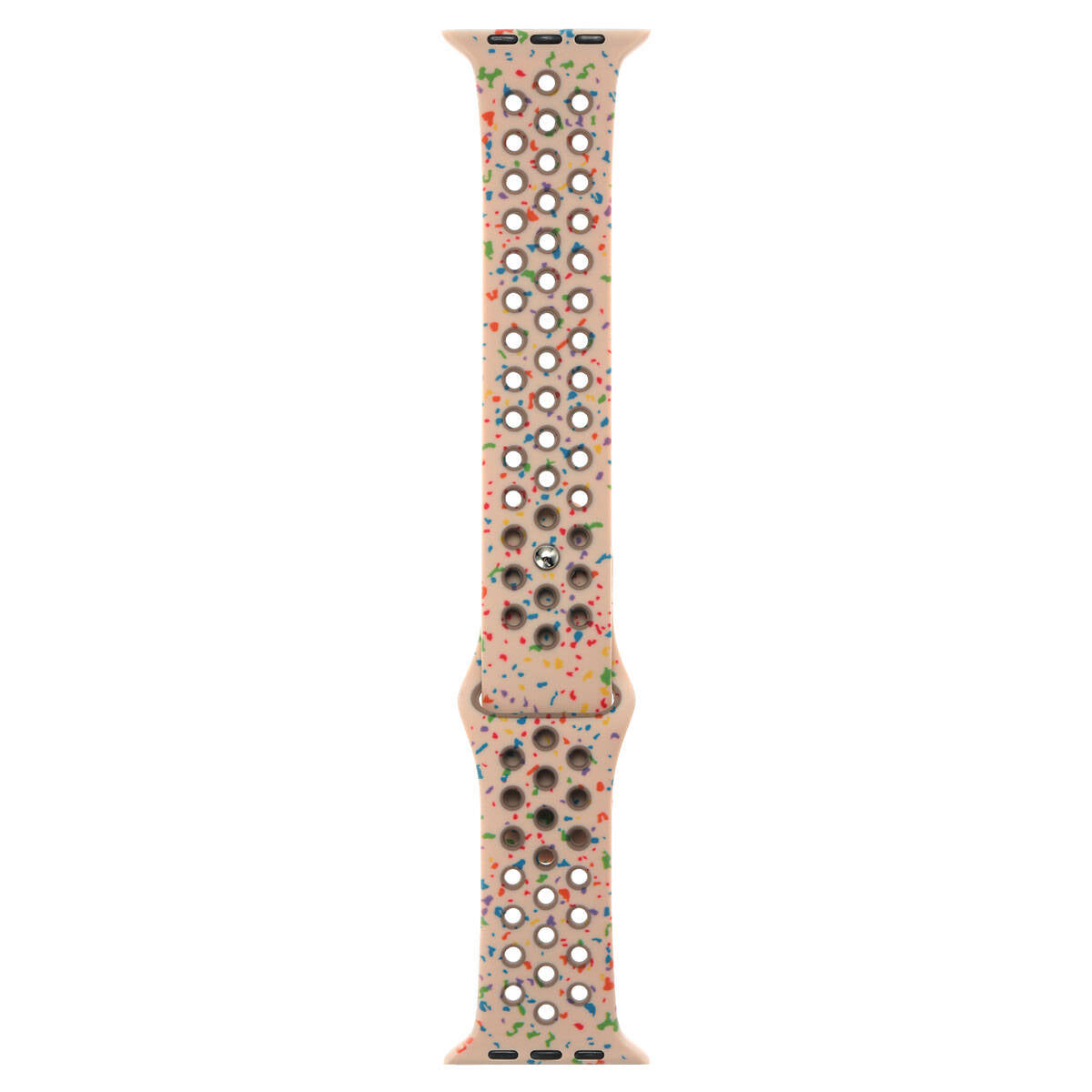 Apple Watch 38mm Kordon Yeni Seri 2023 KRD-02 Silikon Strap Kayış Siyah