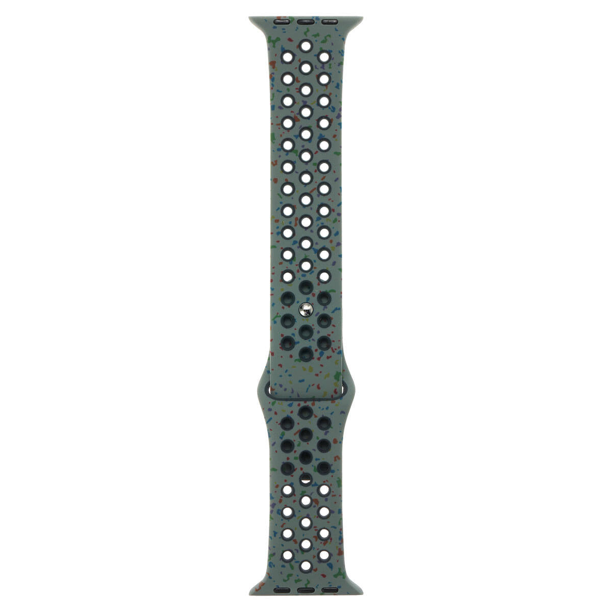 Apple Watch 38mm Kordon Yeni Seri 2023 KRD-02 Silikon Strap Kayış Siyah