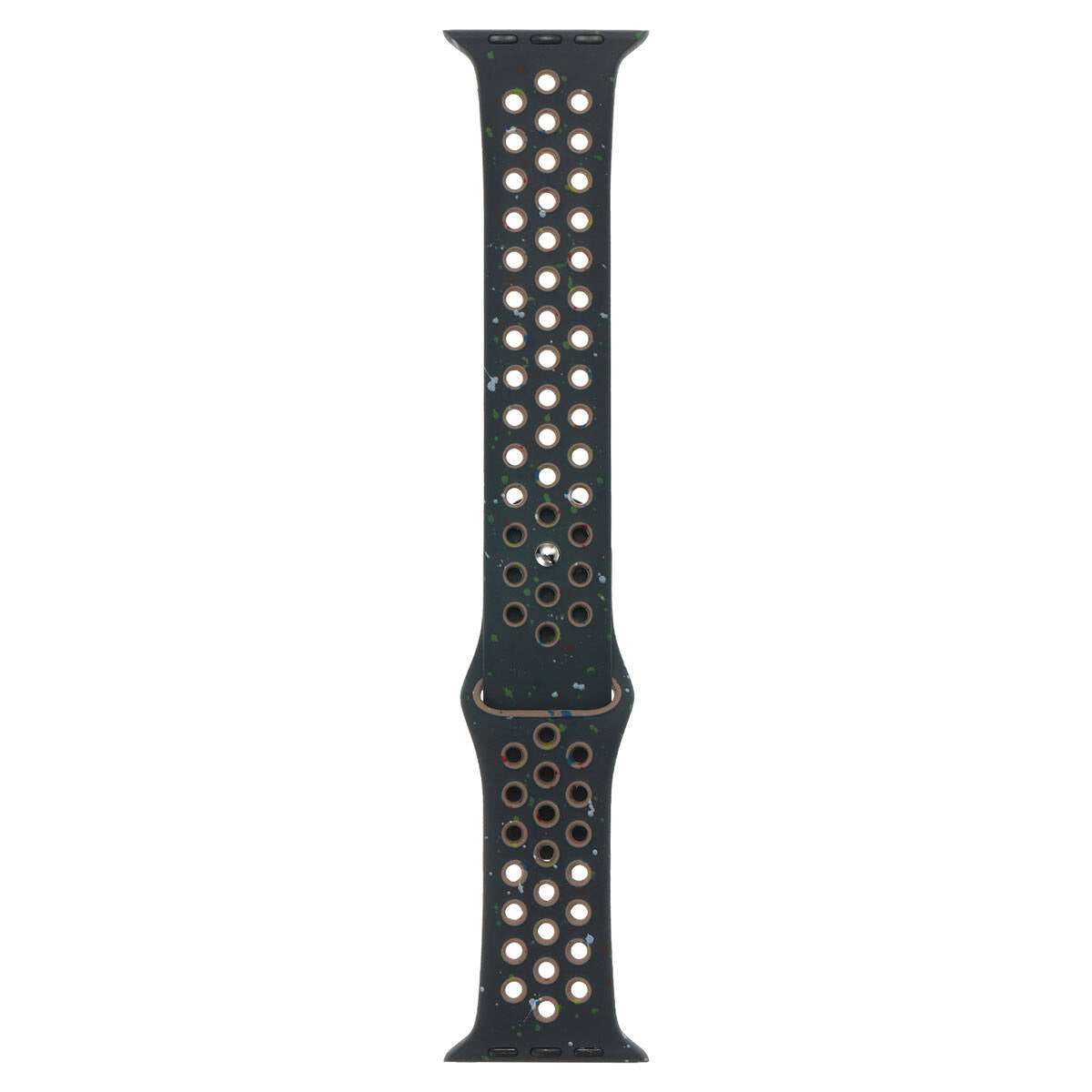 Apple Watch 38mm Kordon Yeni Seri 2023 KRD-02 Silikon Strap Kayış Siyah