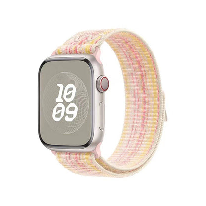 Apple Watch 38mm KRD-91 Hasır Kordon Strap Kayış Siyah-Mavi