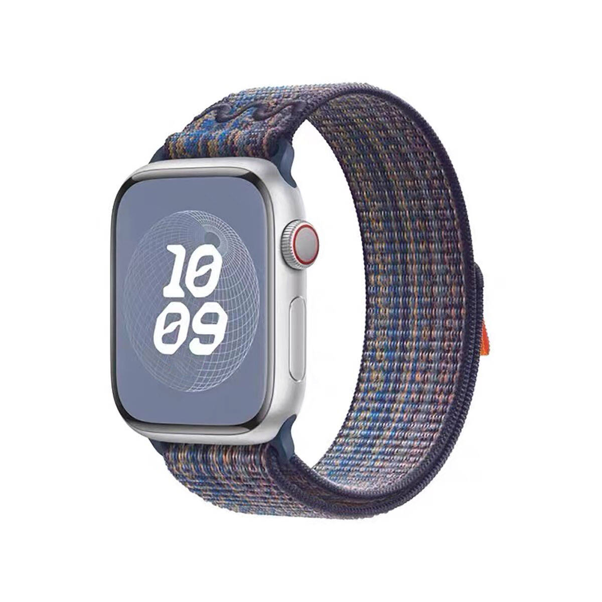 Apple Watch 38mm KRD-91 Hasır Kordon Strap Kayış Mavi-Kırmızı