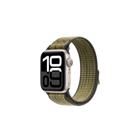 Apple Watch 38mm KRD-91 Hasır Kordon Strap Kayış Yeşil-Gri