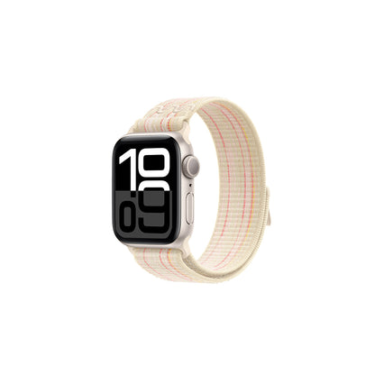 Apple Watch 38mm KRD-91 Hasır Kordon Strap Kayış Starlight-Pembe
