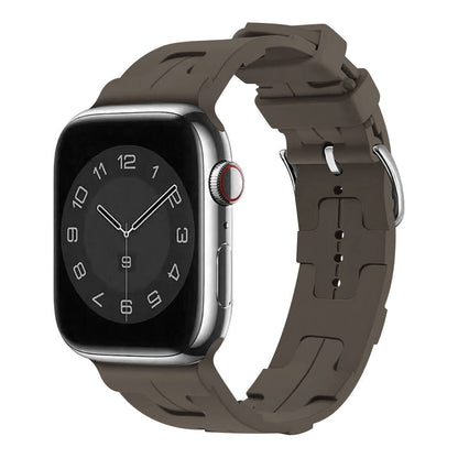 Apple Watch 38mm KRD-92 Silikon Kordon Haki