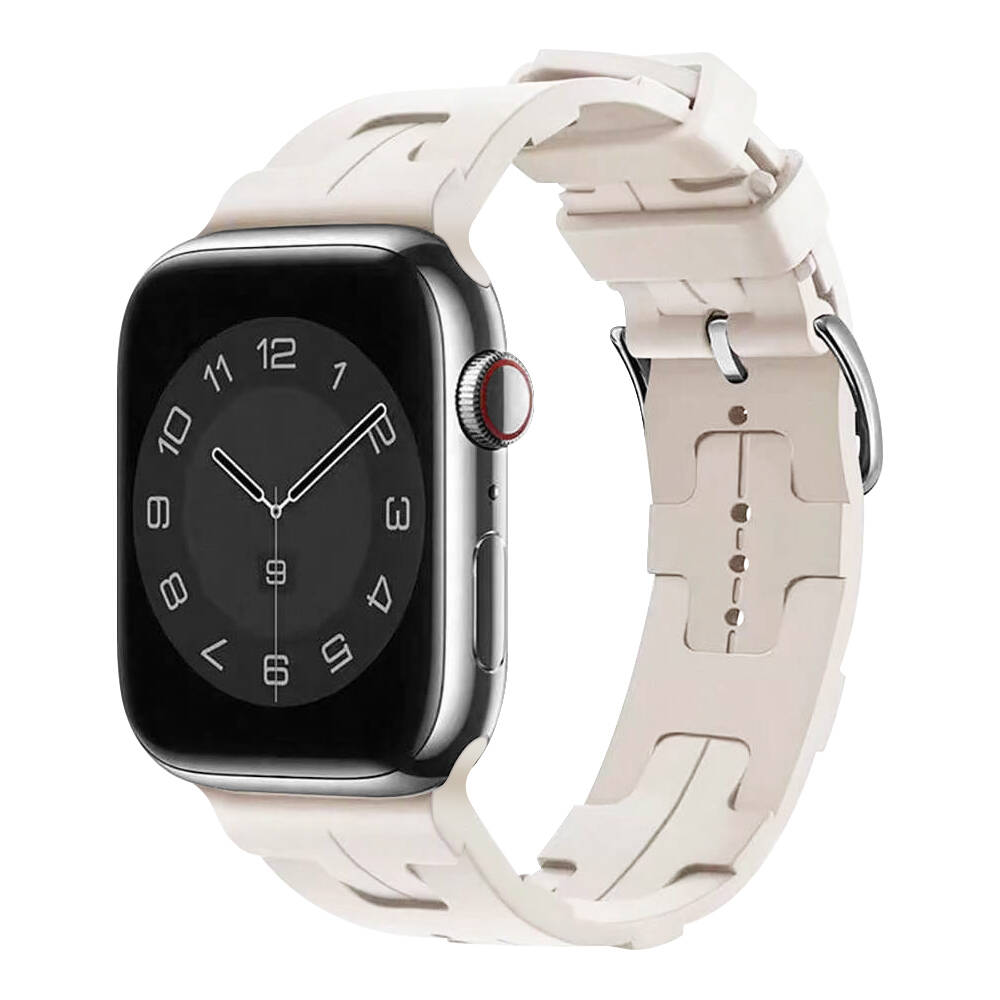 Apple Watch 38mm KRD-92 Silikon Kordon Starlight