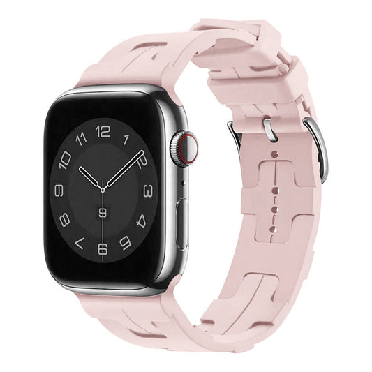 Apple Watch 38mm KRD-92 Silikon Kordon Pembe Açık